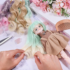 3Pcs 3 Colors High Temperature Fiber Doll Hairs&nbsp;DIY-GL0006-25