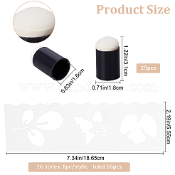 25Pcs Sponge Painting Tool&nbsp;DIY-CP0007-52