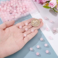 染色された天然白翡翠の丸いビーズ連売り180個  多面カット  8mm  穴：1mm&nbsp;G-NB0002-87