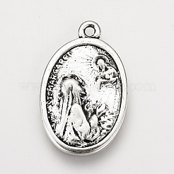 Tibetan Style Alloy Pendants&nbsp;TIBE-Q078-09AS-RS