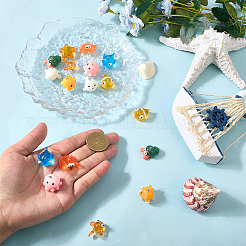 20Pcs 10 Styles Ocean Theme Resin Pendants&nbsp;RESI-SC0006-39