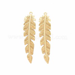 Rack Plating 304 Stainless Steel Filigree Pendants&nbsp;STAS-T057-36G
