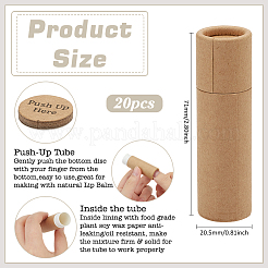 Kraft Paper Empty Lipstick Bottle&nbsp;AJEW-WH0752-063