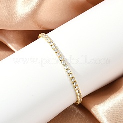 Clear Cubic Zirconia Tennis Bracelet&nbsp;X-BJEW-A132-02G
