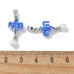 Rack Plating Brass Pendants&nbsp;KK-Q009-03P-01