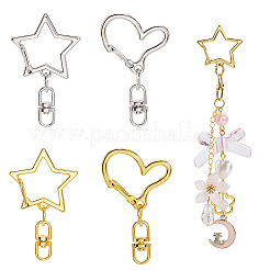 40Pcs 2 Styles Zinc Alloy Spring Gate Rings&nbsp;FIND-SP0004-04C