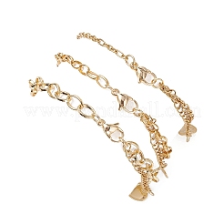 3Pcs 304 Stainless Steel Bracelets&nbsp;BJEW-JB12456