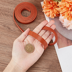 2M Flat Leather Cord&nbsp;LC-WH0007-07B-03