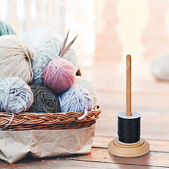 Rotatable Wooden Yarn Spinner for Knitting Ribbon Tape Rope Storage for Beginner&nbsp;DIY-WH0496-13