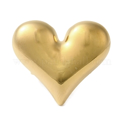 Ion Plating(IP) 304 Stainless Steel Heart Open Cuff Rings for Women&nbsp;RJEW-Z053-06G