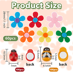 200Pcs 1-Hole Wood Buttons&nbsp;FIND-OC0013-48B