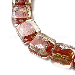 Handmade Gold Foil and Silver Foil Lampwork Beads&nbsp;FOIL-C001-01B-02