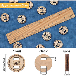 Undyed Wood Connectors Charms&nbsp;WOOD-BC0001-05