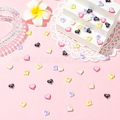 100Pcs 5 Colors Resin Cabochons&nbsp;MRMJ-CJ0001-31