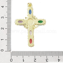 Real 18K Gold Plated Brass with Glass Pendants&nbsp;KK-A209-16G