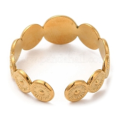 304 Stainless Steel Open Cuff Ring&nbsp;X-RJEW-K248-03G
