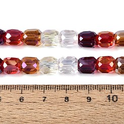 Electroplate Transparent Glass Beads Strands&nbsp;EGLA-N022-13A-B02
