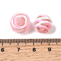 Handmade Gold Sand Enamel Lampwork Beads&nbsp;LAMP-B035-03E