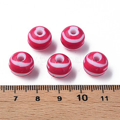 Opaque Striped Acrylic Beads&nbsp;MACR-S373-27A-03