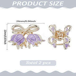 2Pcs Zinc Alloy Claw Hair Clips&nbsp;OHAR-LP0002-13C