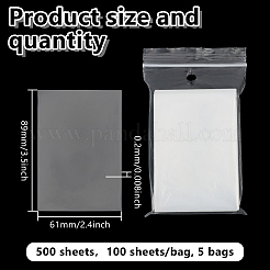 500 Sheets Transparent Plastic Bags&nbsp;AJEW-GO0002-64