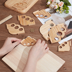 8Pcs 6 Styles Pine Wood Angular Radius Measuring Tool&nbsp;TOOL-BC0003-32