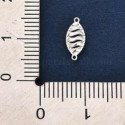 925 Sterling Silver 3D Holow Connector Charms&nbsp;STER-F058-02S-02