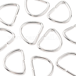 304ステンレススチールDリング  バックル留め金  ウェビング用  ストラップバッグ  服飾材料  銀  15x12.5x1.5mm&nbsp;STAS-K210-14A-S