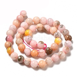 Natural Imitation Pink Opal Beads Strands&nbsp;G-G992-A03
