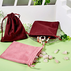 10Pcs Velvet Jewelry Drawstring Storage Pouches&nbsp;ABAG-TA0001-31C