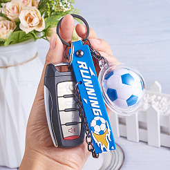 Soccer Keychain Cool Soccer Ball Keychain with Inspirational Quotes Mini Soccer Balls Team Sports Football Keychains for Boys Soccer Party Favors Toys Decorations&nbsp;JX297B
