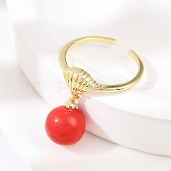 Brass Cuff Rings&nbsp;RJEW-C139-04G