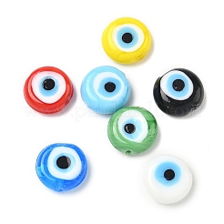 Handmade Evil Eye Lampwork Beads Strands&nbsp;LAMP-G168-05