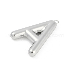 304ステンレスペンダント  レターチャーム  文字a  38x28.5x7mm  穴：2mm&nbsp;STAS-I325-146P-A