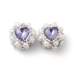 Polymer Clay Rhinestone Beads&nbsp;RGLA-D050-04C