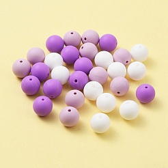 30Pcs 3 Colors Silicone Beads Round Rubber Bead 15MM Loose Spacer Beads for DIY Supplies Jewelry Keychain Making&nbsp;SIL-FS0001-01A