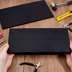 HDPEプラスチックシート  長方形  ブラック  305.5~308x155~157x8.5mm&nbsp;DIY-WH0678-51B
