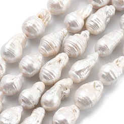 Natural Nucleated Pearl Beads Strands&nbsp;PEAR-B004-15H-01A
