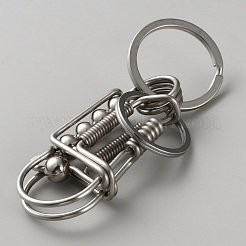 Stainless Steel Creative Handicraft Keychains&nbsp;KEYC-WH0025-068