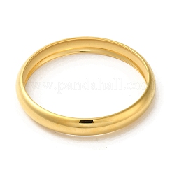 304ステンレススチールプレーンバングル  ゴールドカラー  ワイド：10mm  内径：2-3/8インチ（6cm）&nbsp;BJEW-Q773-03A-G