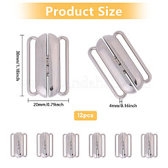 12Pcs Alloy Bikini Clips&nbsp;FIND-CA0009-77A