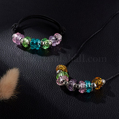 180Pcs 9 Colors Transparent Resin European Beads&nbsp;RPDL-MP0001-02