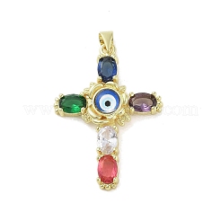 Real 18K Gold Plated Brass with Glass Pendants&nbsp;KK-A209-16G