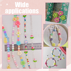 300Pcs Transparent Acrylic Bead Frame&nbsp;MACR-UN0001-03