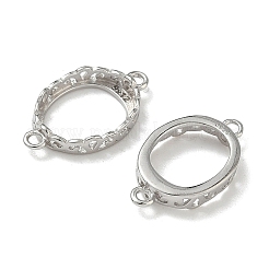 925 Sterling Silver Connector Cabochon Settings&nbsp;STER-NH0019-01P-01