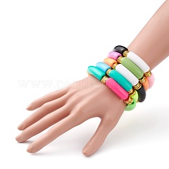 Opaque Acrylic Beaded Bracelet Sets&nbsp;BJEW-JB06513