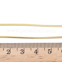 1MM Brass Snake Chain Necklaces for Women Men&nbsp;NJEW-F350-01G
