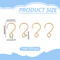 500Pcs Stainless Steel S-Hook Hook&nbsp;STAS-ME0003-73G