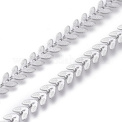 変色しにくい304ステンレススチールコブチェーン  ハンダ付け  ステンレス鋼色  6.5x6.5x0.5mm&nbsp;CHS-P011-07P
