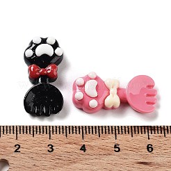 オペーク樹脂カボション  猫の爪フォーク  ミックスカラー  26x12x6mm&nbsp;RESI-G085-10
